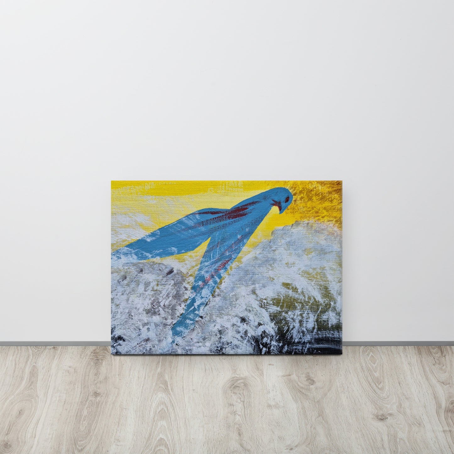 Battle Bird Original Artwork Print (18x24 Canvas)