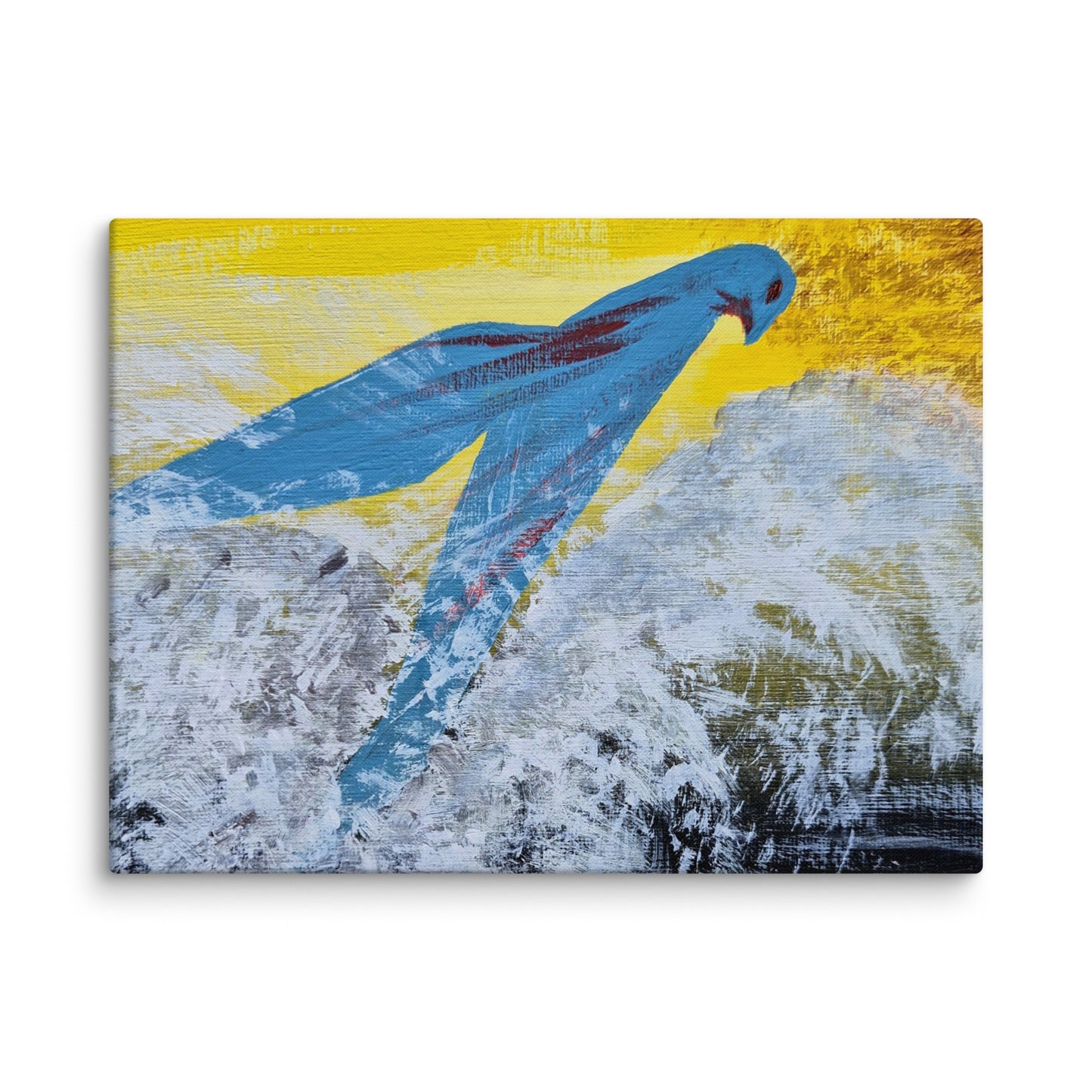 Battle Bird Original Artwork Print (18x24 Canvas)