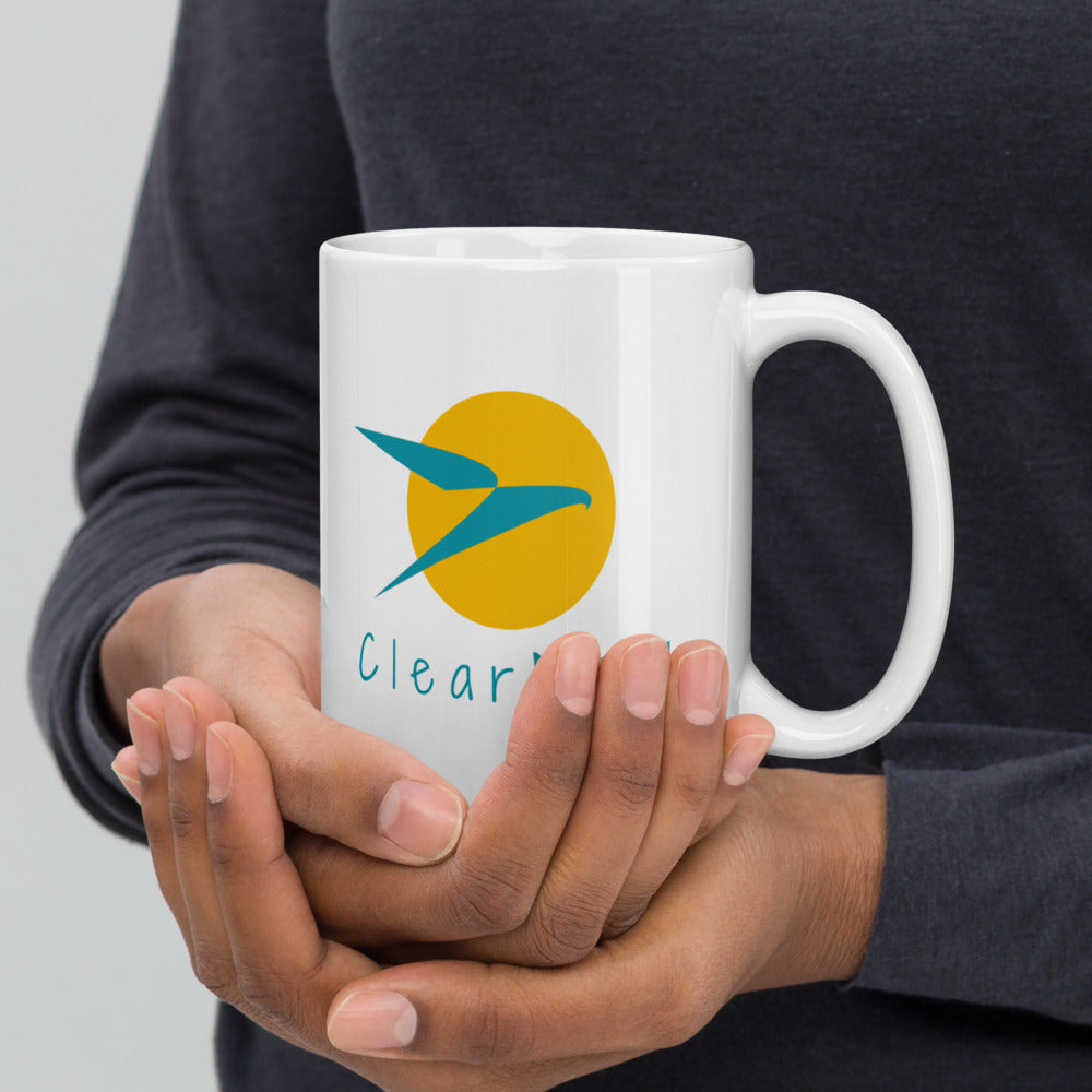 ClearMind Clarity White Glossy Mug